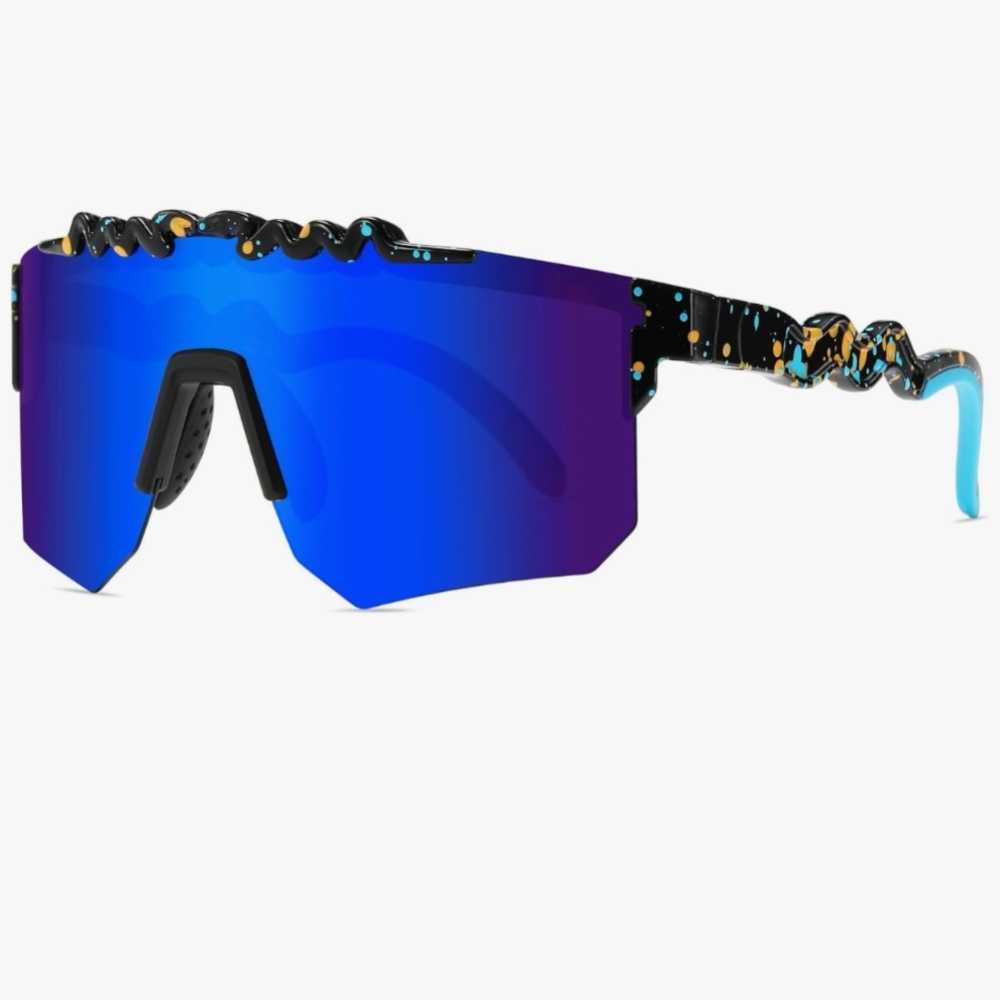 New Futuristic Blue and Black Sunglasses